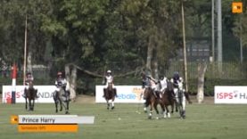 Prince Harry scoring at Sentebale ISPS Handa Polo Cup